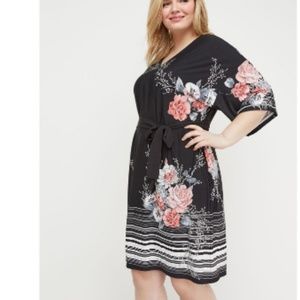 Faux wrap dress
